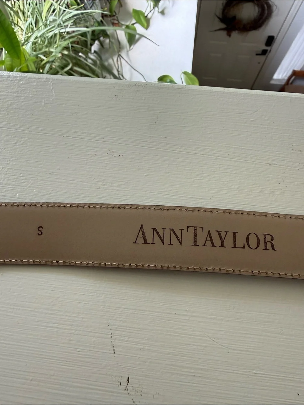 Black Leather Belt with Silver Buckle